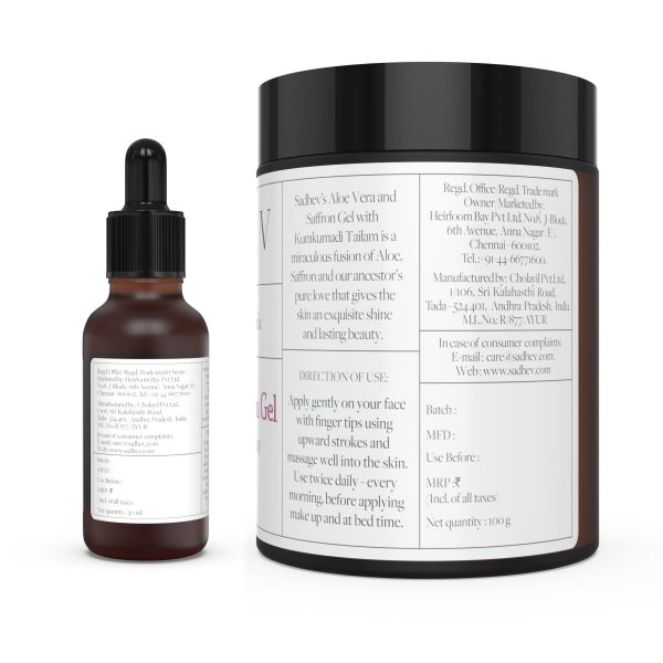 Sadhev The Ayurvedic Dull Skin Elixir 30ml + 100g