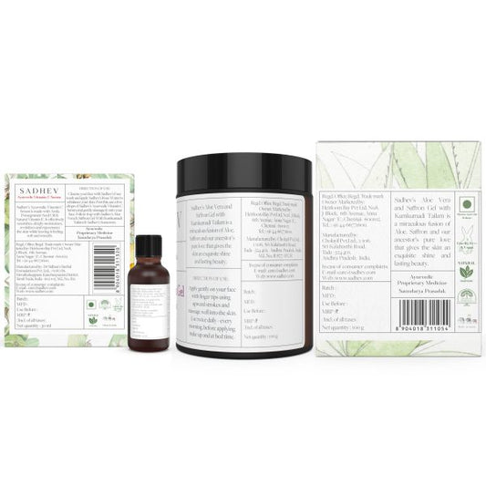 Sadhev The Ayurvedic Dull Skin Elixir 30ml + 100g