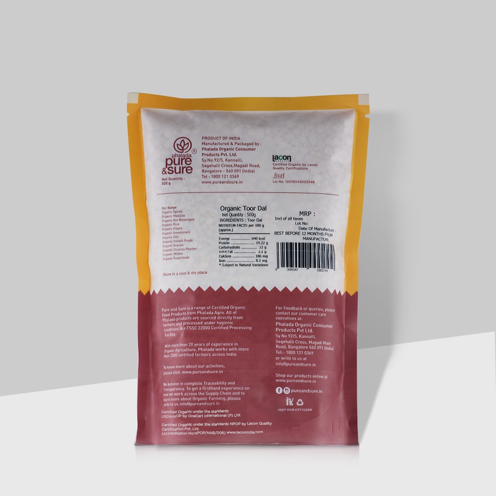 Pure & Sure Organic Toor Dal
