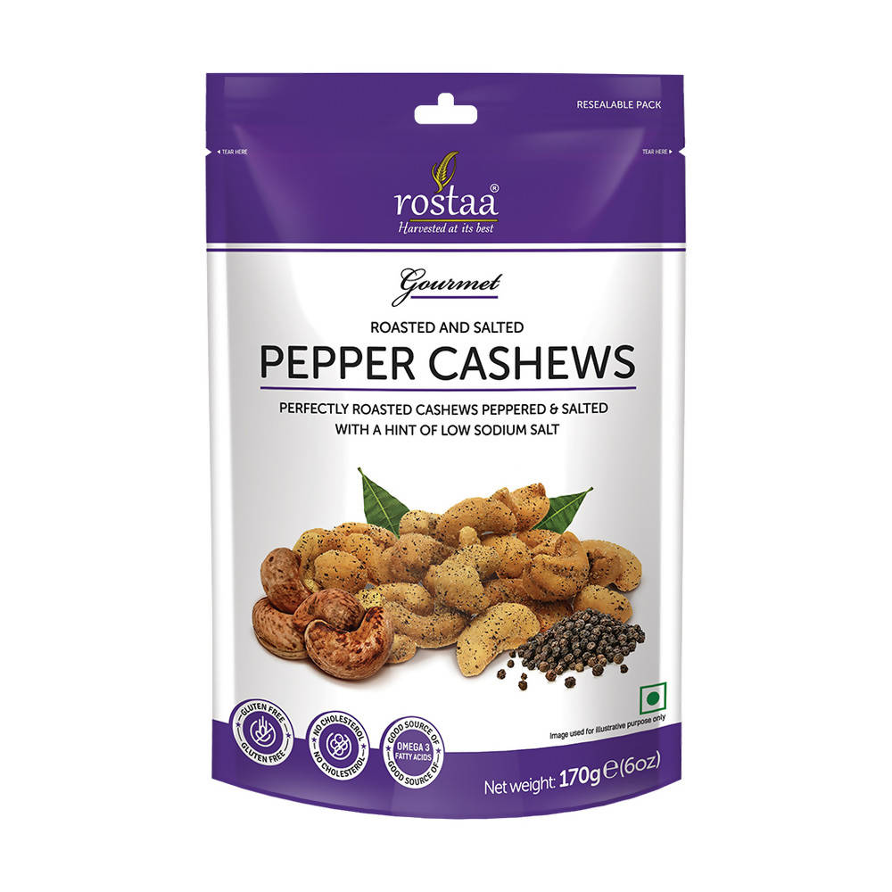 Rostaa Roasted and Salted Pepper Cashews