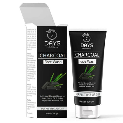 7 Days Activated Charcoal Face Wash 
