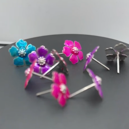 Pure Silver Assorted Flowers 10g (Pack of 9) - PUSHMYCART