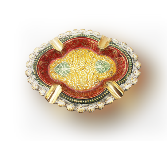 Brass Ashtray Ash Tray 0.26Kg - PUSHMYCART
