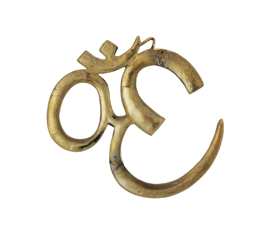 Brass Wall Hanging Om 0.75Kg - PUSHMYCART
