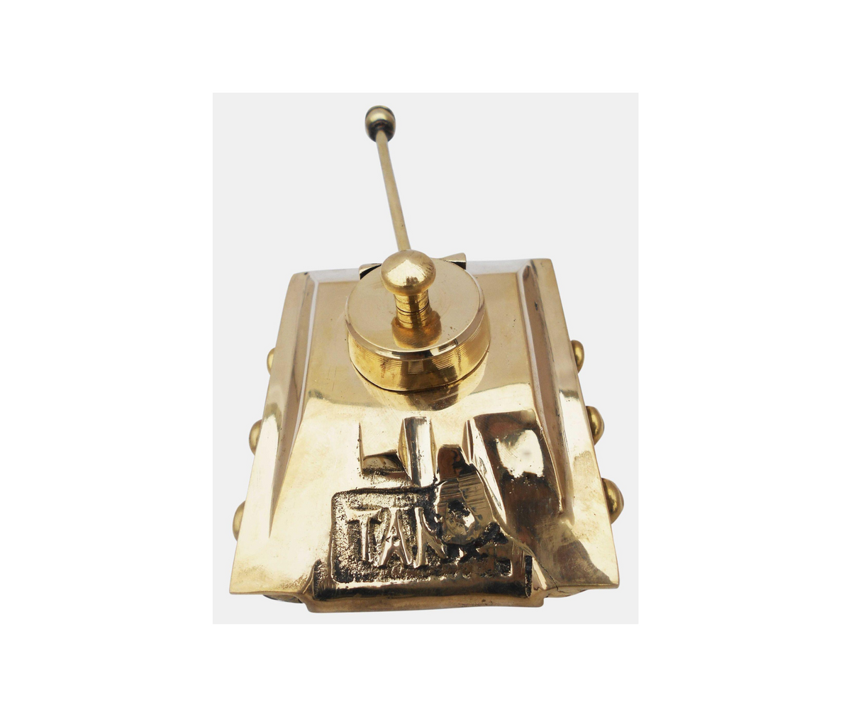 Brass Tank Miniature For Children Playing 0.5Kg - PUSHMYCART