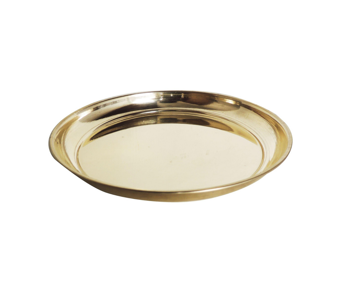 Brass Puja Plate 0.03Kg - PUSHMYCART