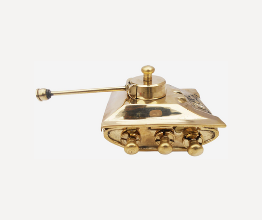 Brass Tank Miniature For Children Playing 0.5Kg - PUSHMYCART