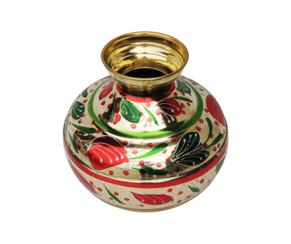 Brass Coloured Matka 1.38kg - PUSHMYCART