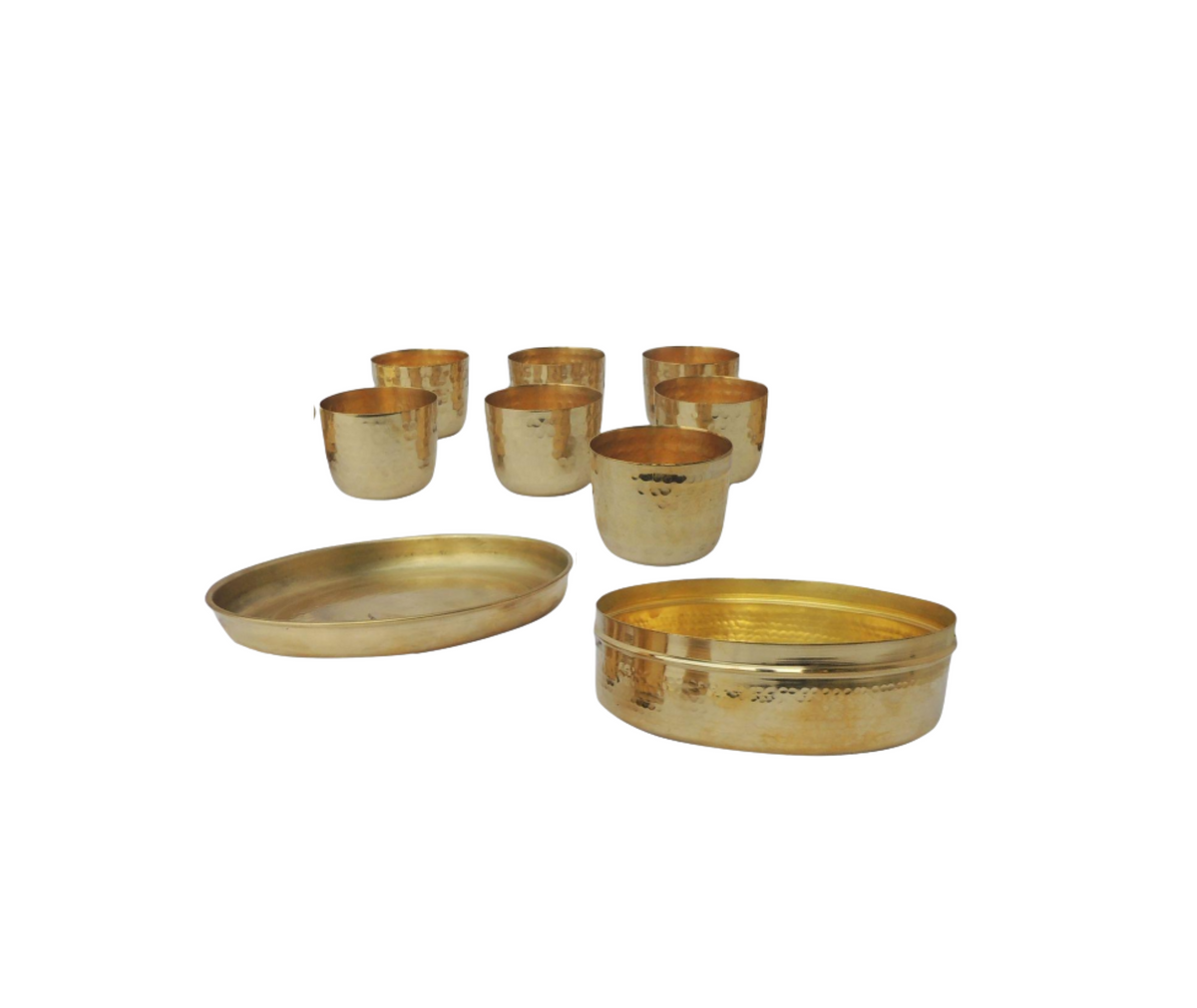 Brass Spice Masala Box 0.54Kg - PUSHMYCART
