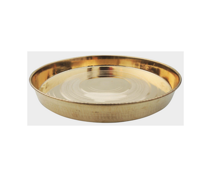 Brass Thali 0.46Kg - PUSHMYCART