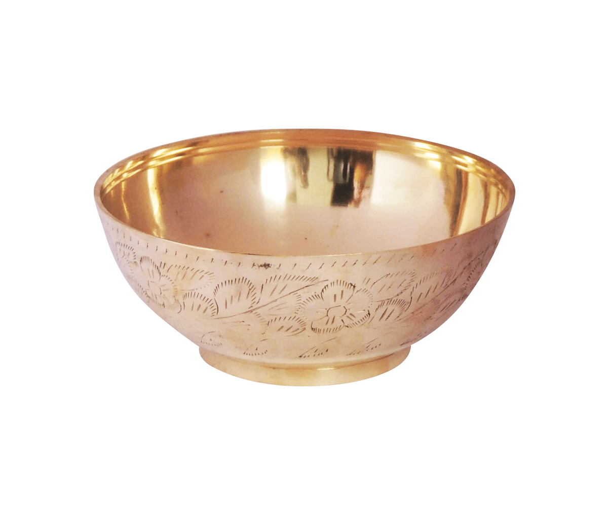 Brass Bowl Katora 0.46Kg - PUSHMYCART