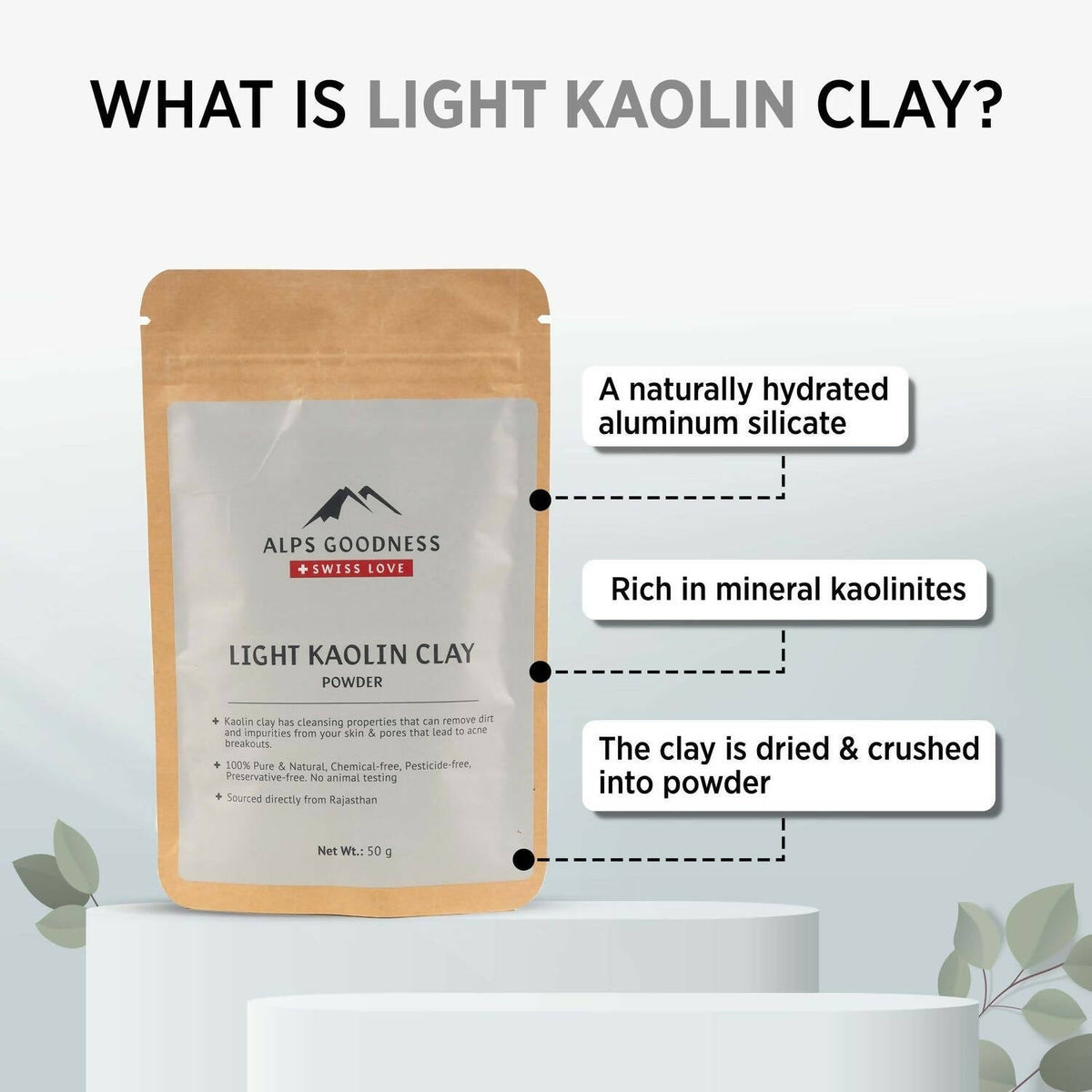 Alps Goodness Light Kaolin Clay Powder – PUSHMYCART