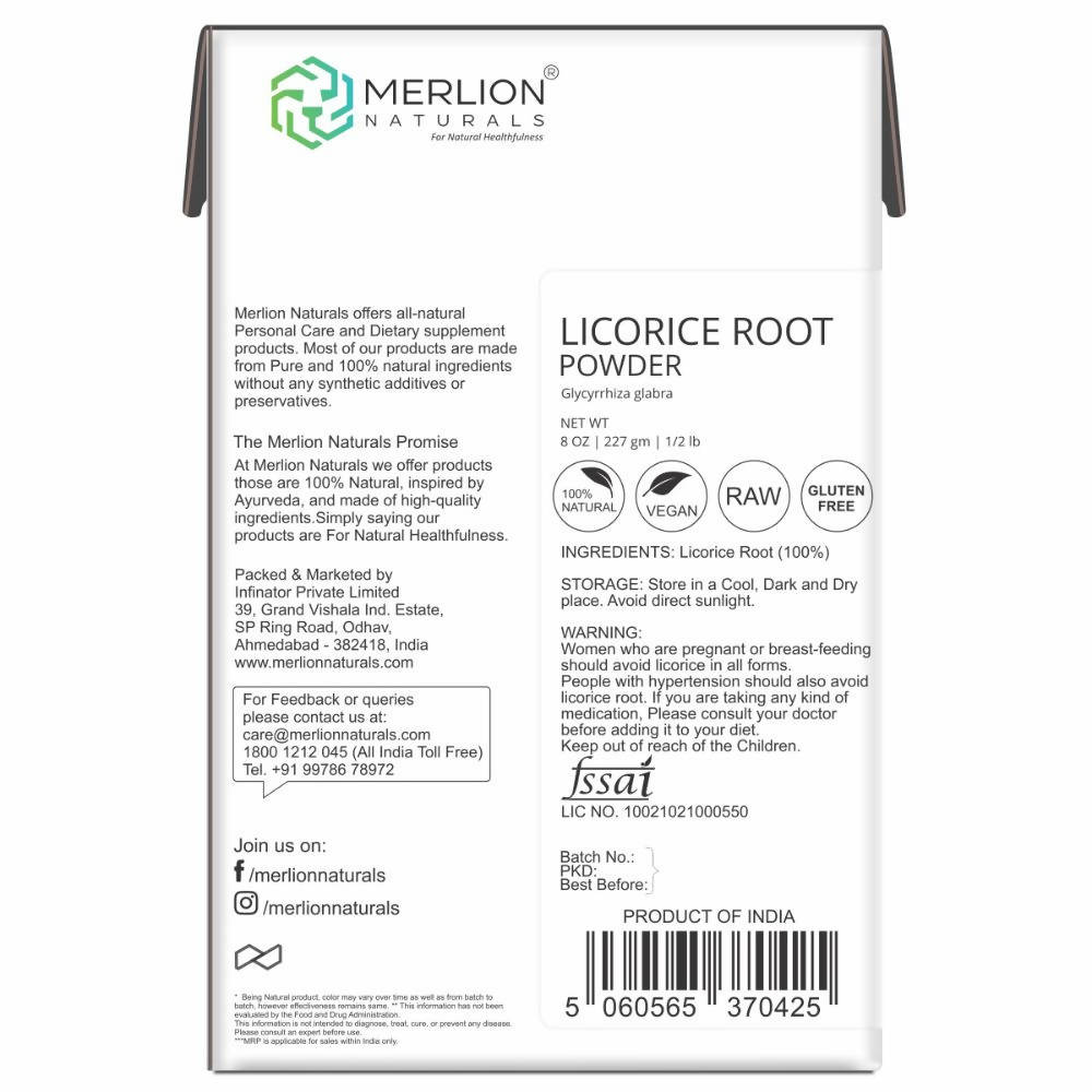 Merlion Naturals Licorice Root Powder |Mulethi|