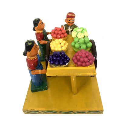 Vegetable Cart on Wheels - Kondapalli Toys - PUSHMYCART