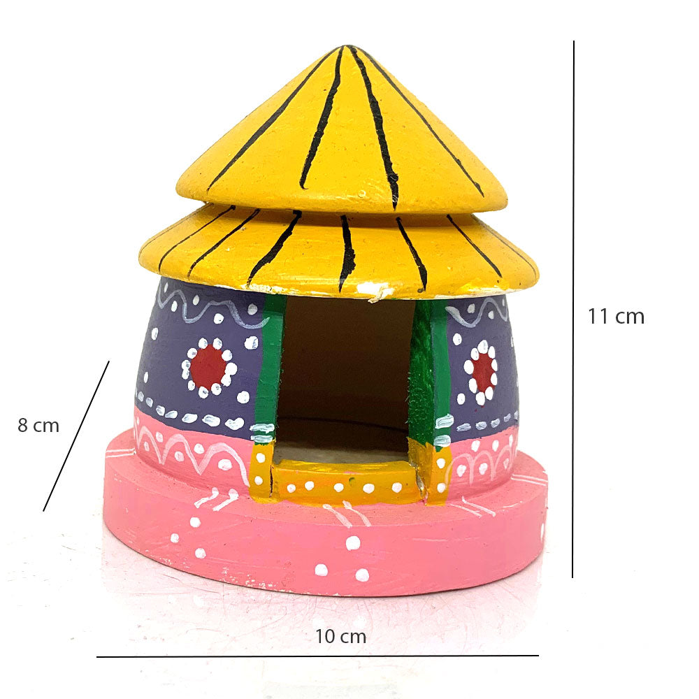 Village House Set of 2 - Kondapalli Bommalu - PUSHMYCART