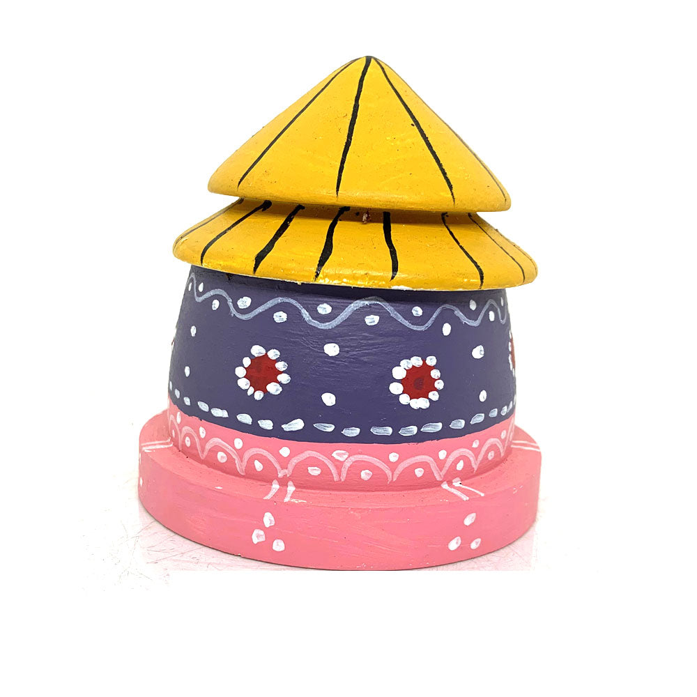 Village House Set of 2 - Kondapalli Bommalu - PUSHMYCART