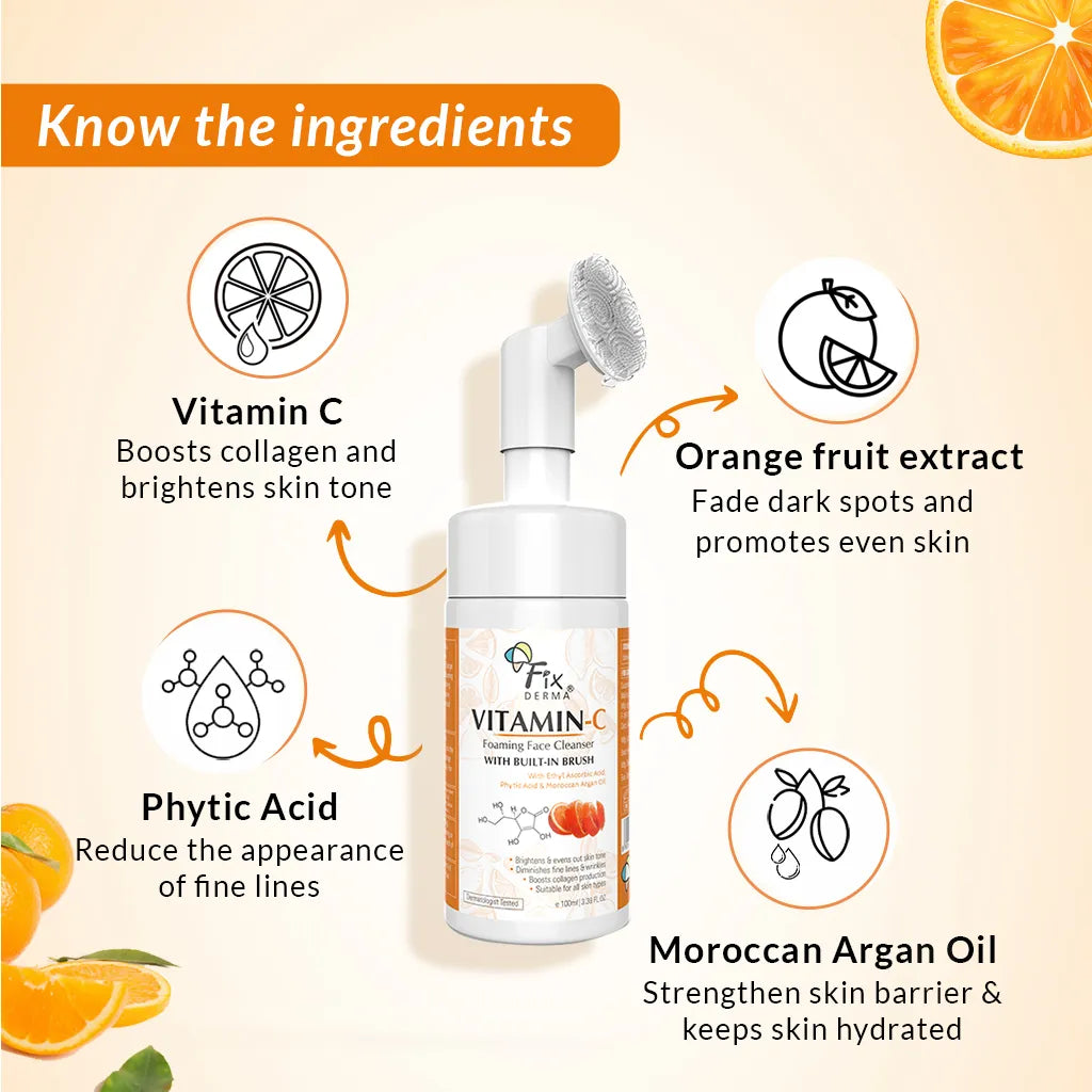 Fixderma Skincare Vitamin C Foaming Face Cleanser