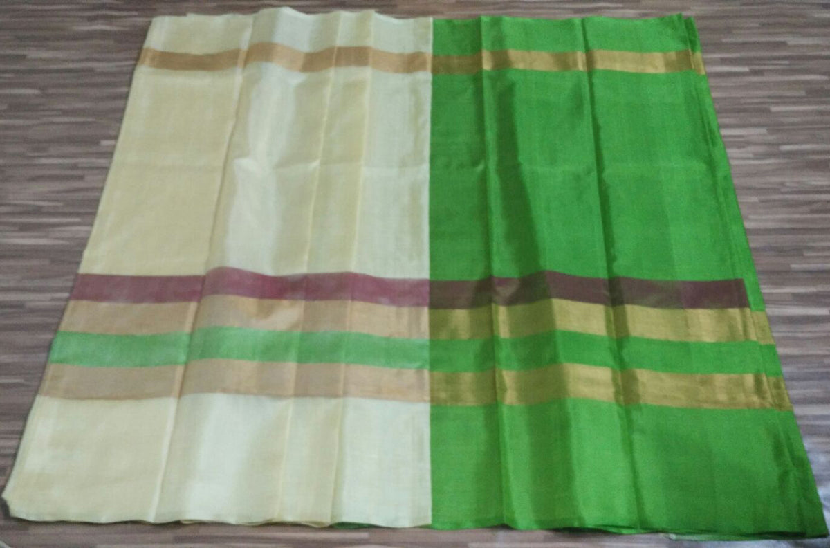 Special Lines Cream Color Saree - PUSHMYCART