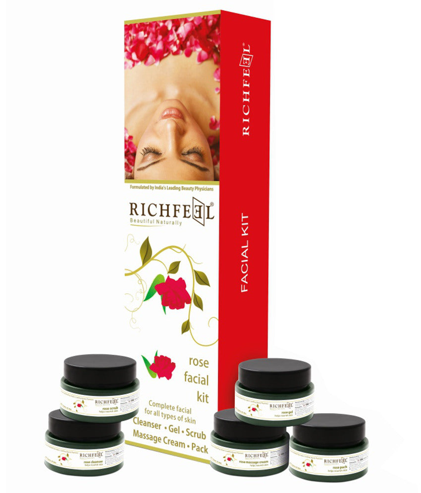 Rich Feel Rose Facial Kit - PUSHMYCART