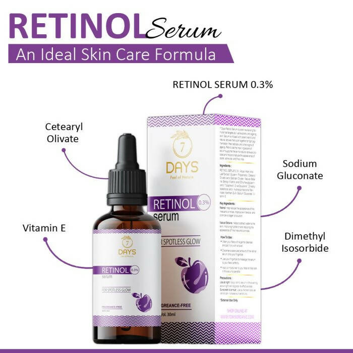 7 Days Organic Retinol Serum for Face 