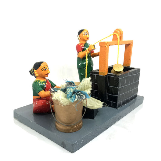 Water Well in Village Theme  Kondapalli Toys