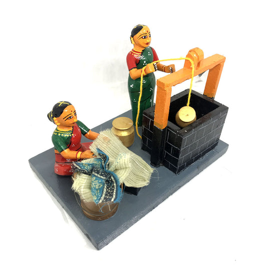 Water Well in Village Theme  - Kondapalli Toys - PUSHMYCART