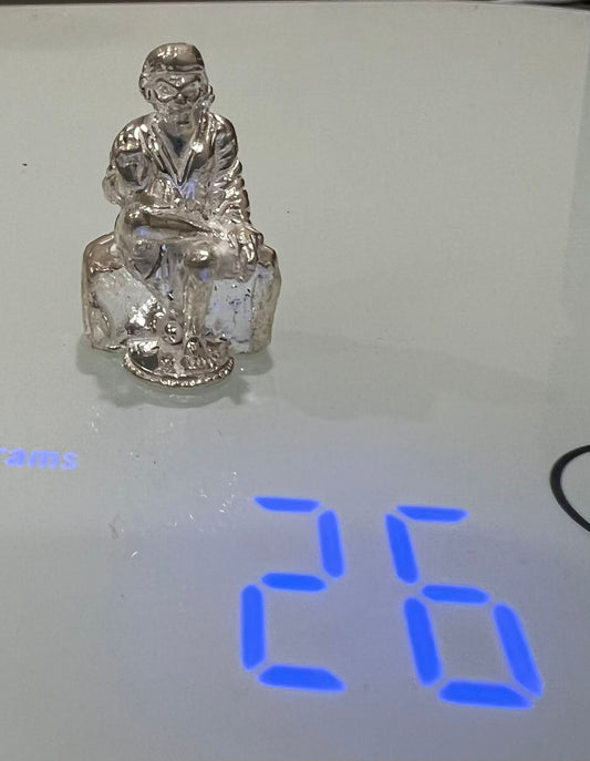 Pure Silver Sai Baba Idol 26 grams
