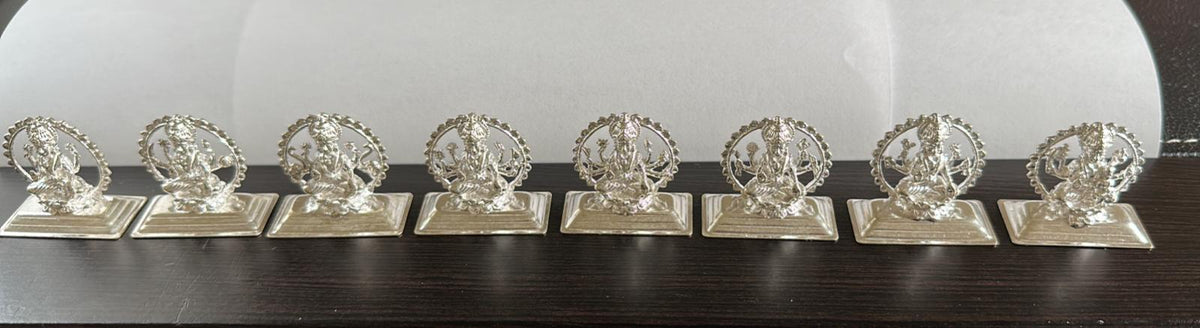 Pure Silver Ashtalakshmi Set 115Grams - PUSHMYCART