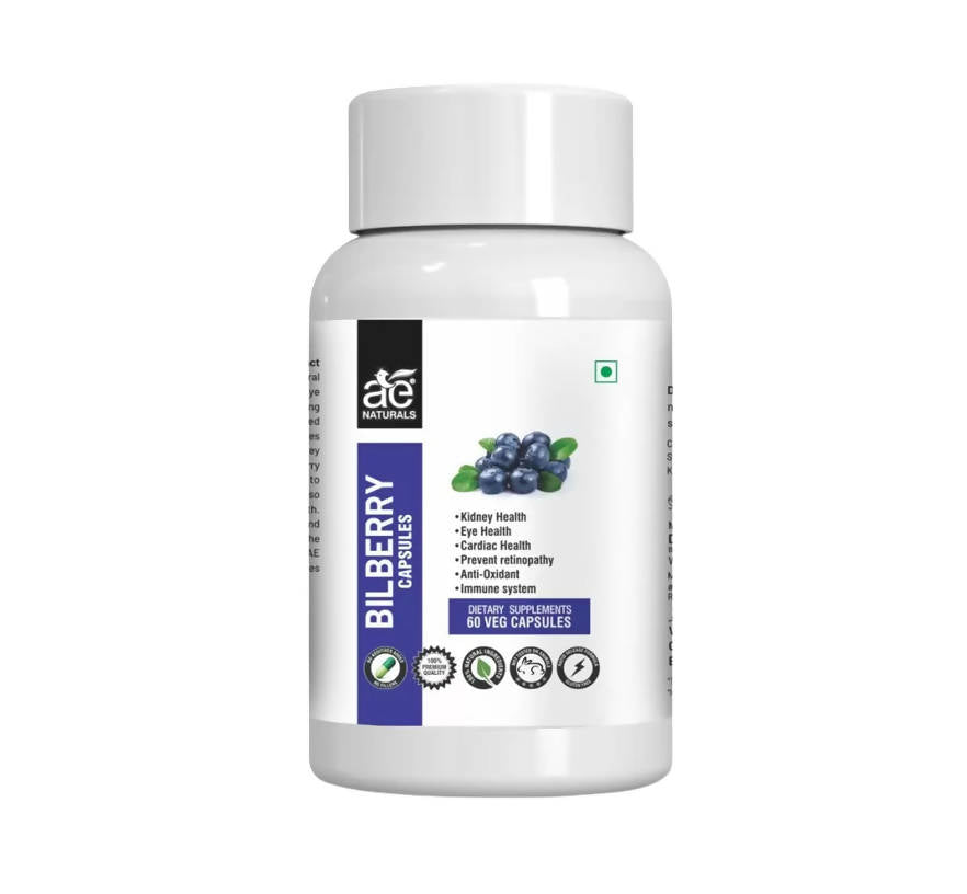 Ae Naturals Bilberry Capsules 60 Caps