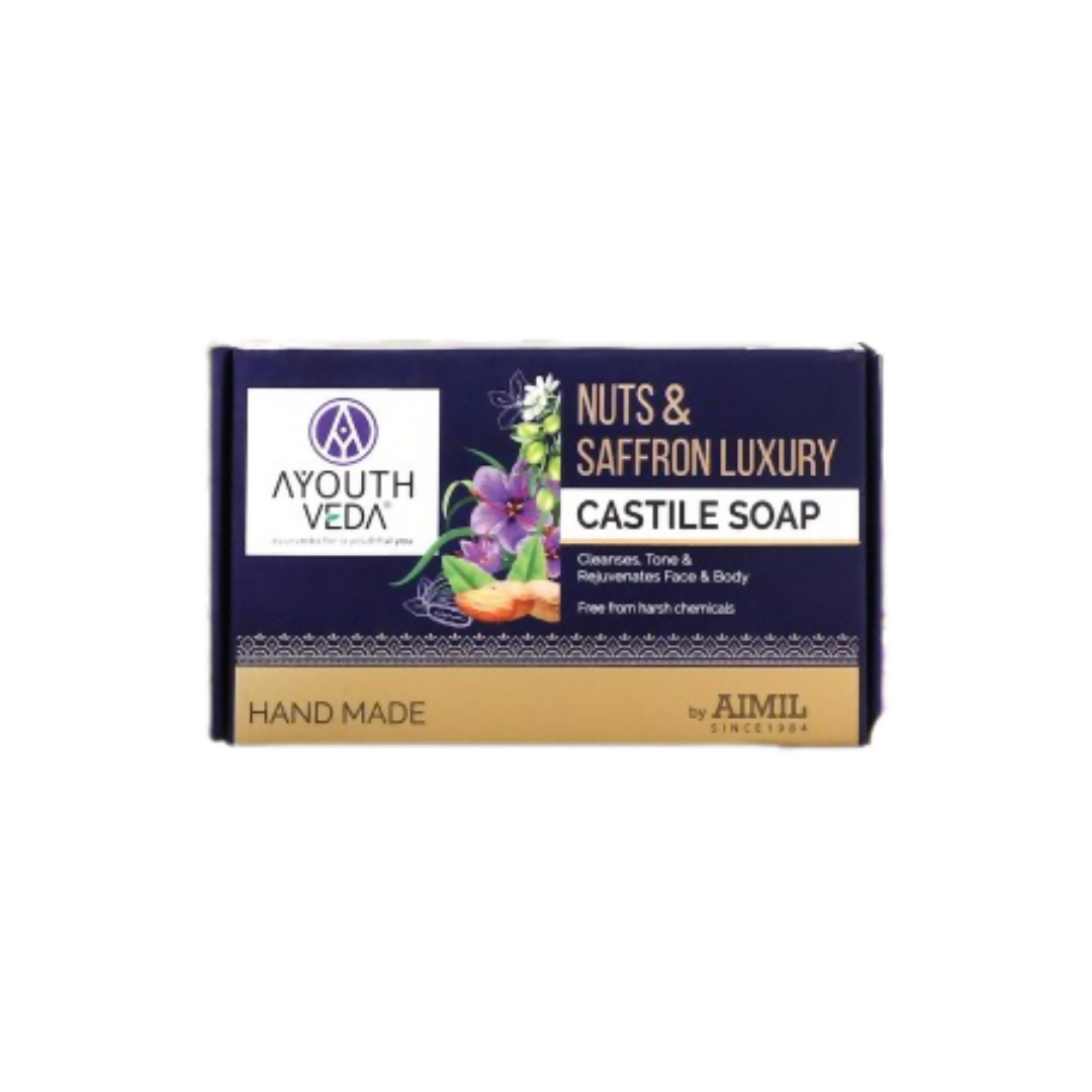 Ayouthveda Nuts & Saffron Luxury Handmade Castile Soap