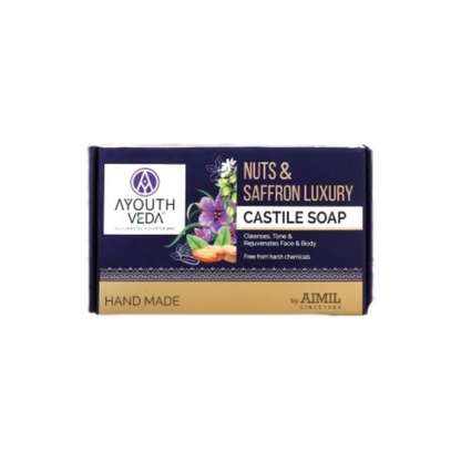 Ayouthveda Nuts & Saffron Luxury Handmade Castile Soap