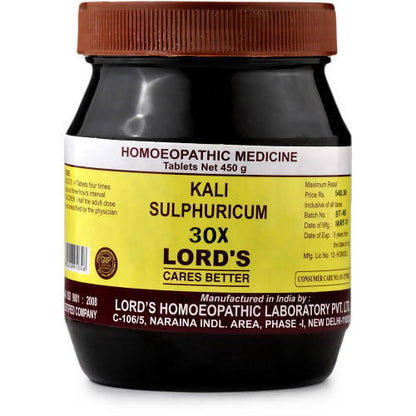 Lord's Homeopathy Kali Sulph Biochemic Tablets - PUSHMYCART