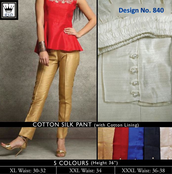 Silk Ladies Pant, Size: l To 5XL at Rs 310/piece in Ahmedabad | ID:  20428997930