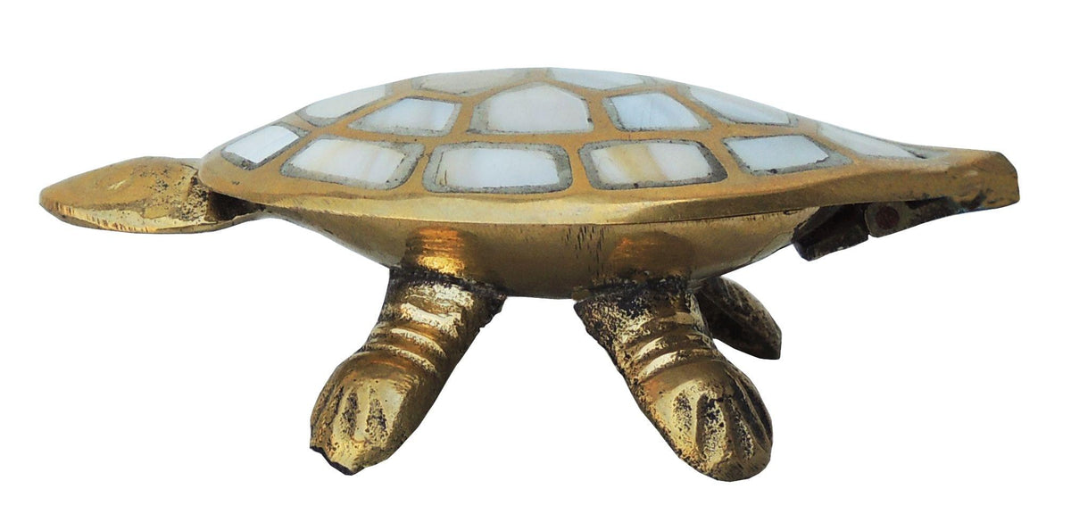 Brass Showpiece Tortoise | Kachua Statue 0.194kg