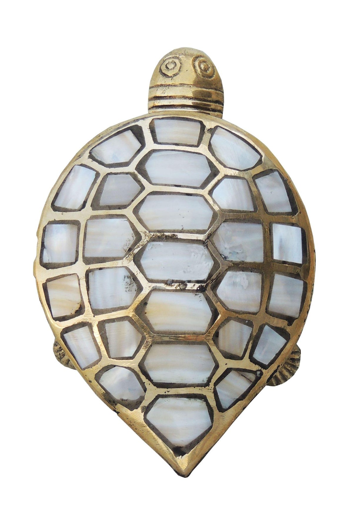 Brass Showpiece Tortoise | Kachua Statue 0.194kg
