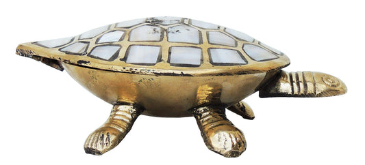 Brass Showpiece Tortoise | Kachua Statue 0.194kg