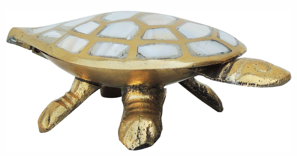 Brass Showpiece Tortoise | Kachua Statue 0.231kg