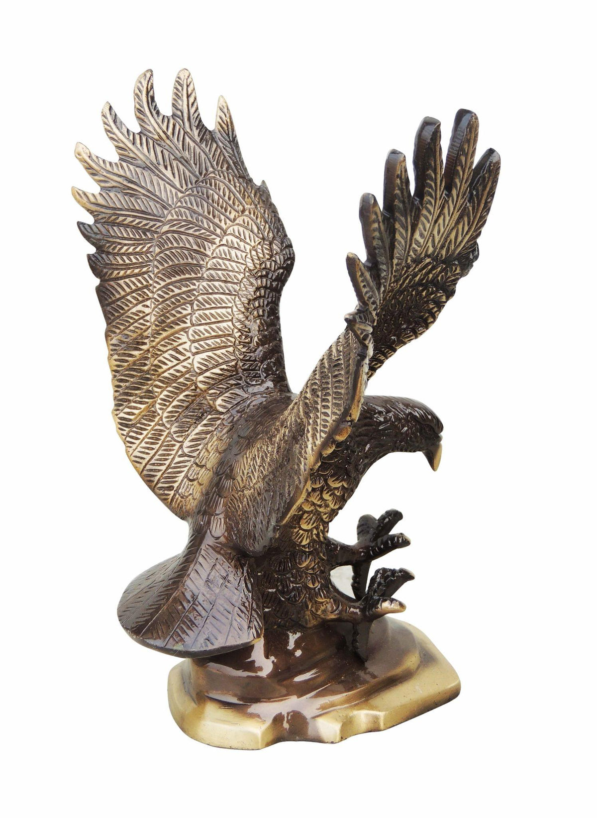 Brass Antique Showpiece Eagle Statue 2.28kg