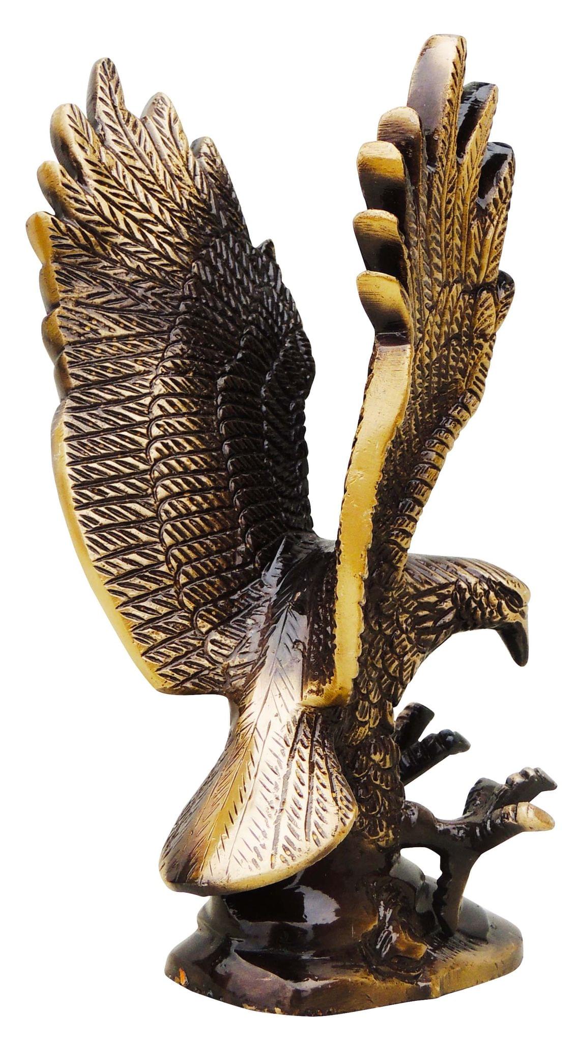 Brass Antique Showpiece Eagle Statue 1.12kg