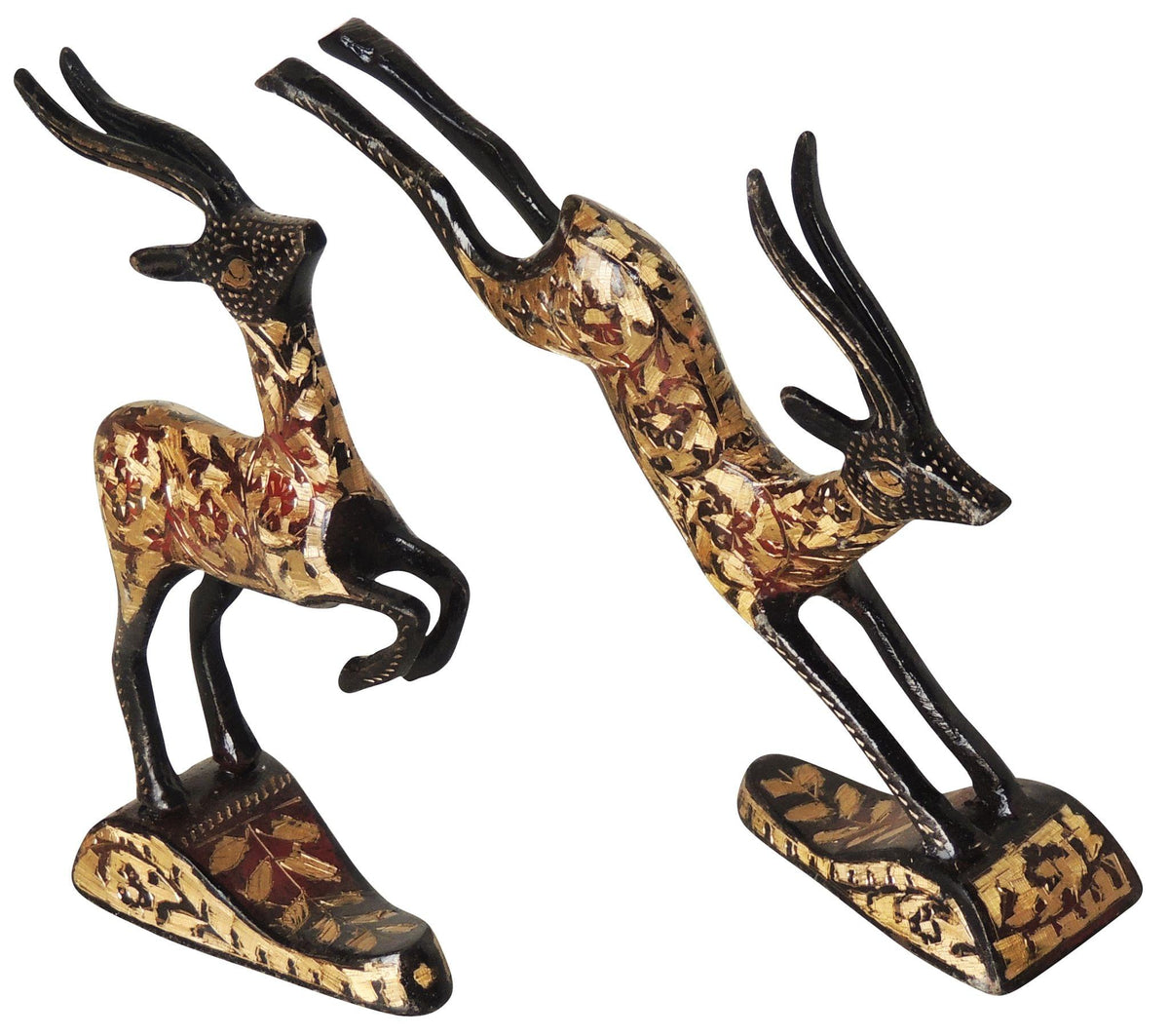 Brass Showpiece Running Deer Statue 0.44kg