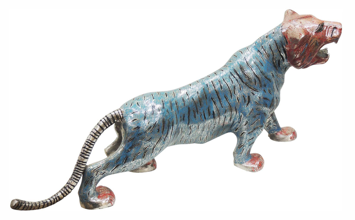 Brass Showpiece Tiger Statue 6.75kg
