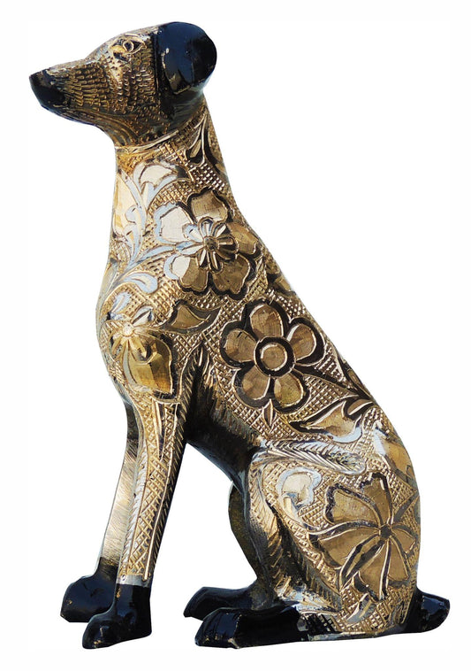 Brass Showpiece Dog Statue 1.031kg