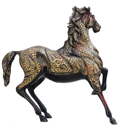 Brass Showpiece Horse Statue 6.24kg