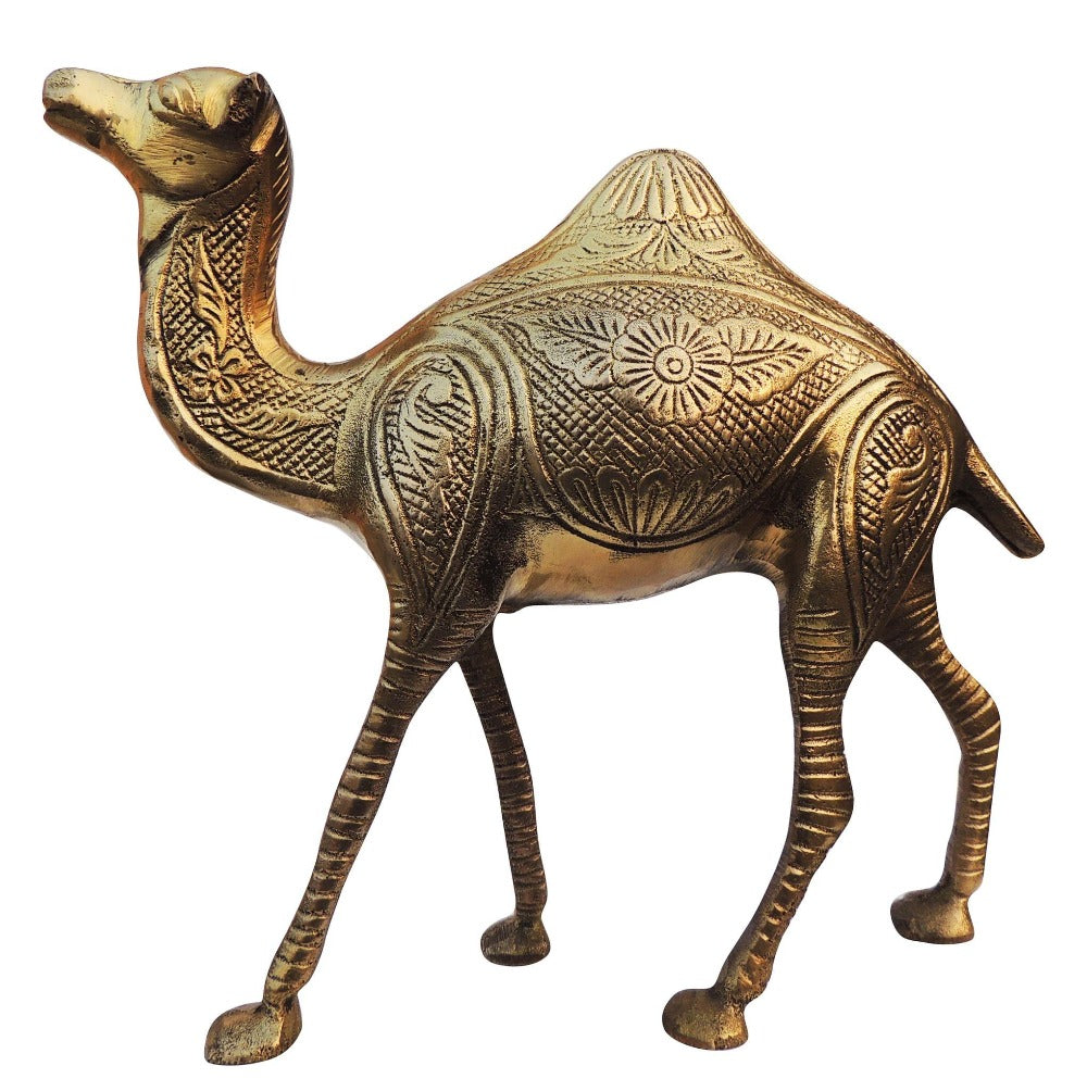 Brass Showpiece Camel Statue 1.52kg