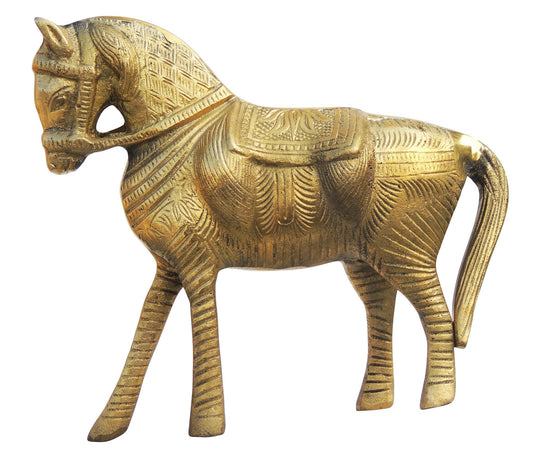 Brass Showpiece Horse Statue 1.82kg