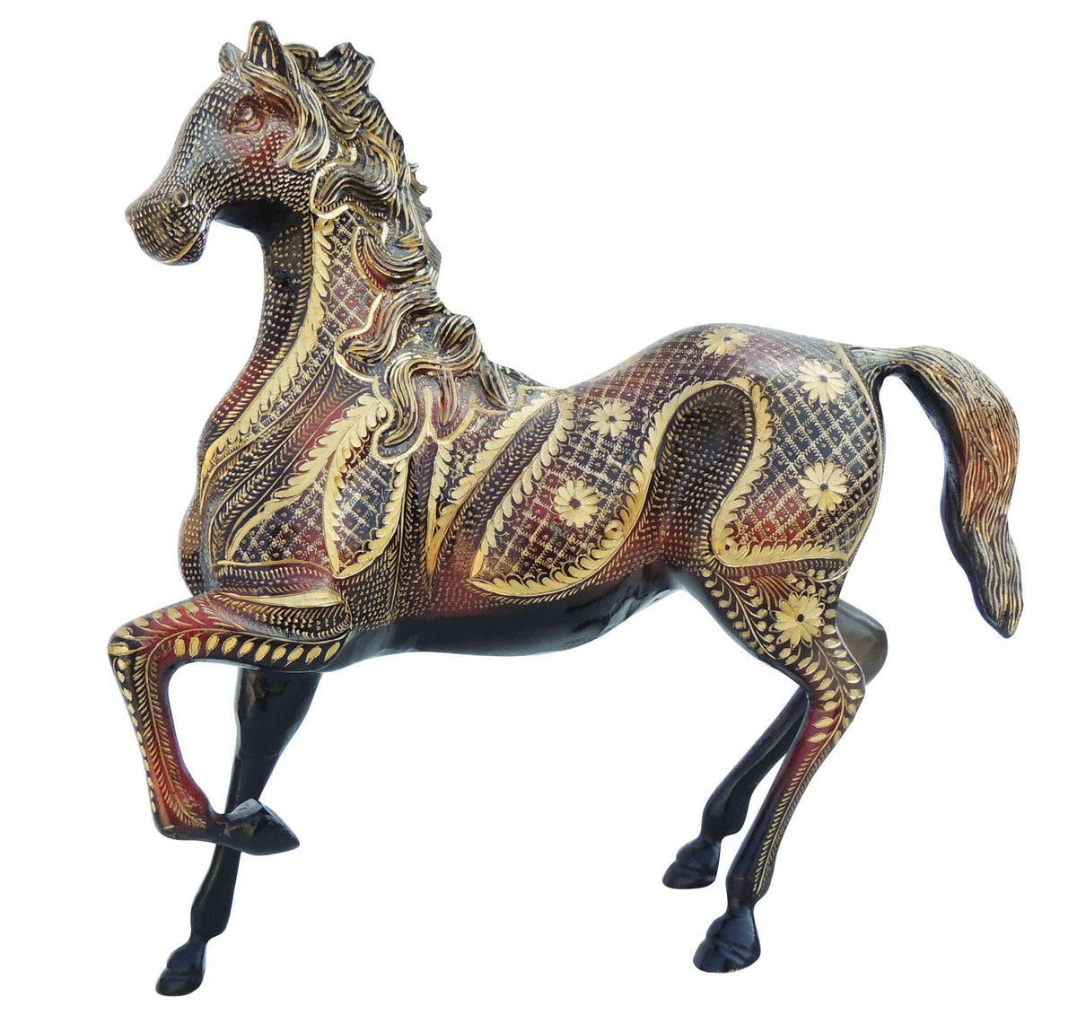 Brass Showpiece Horse Statue 5.86kg