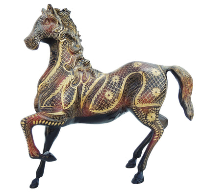 Brass Showpiece Horse Statue 5.86kg