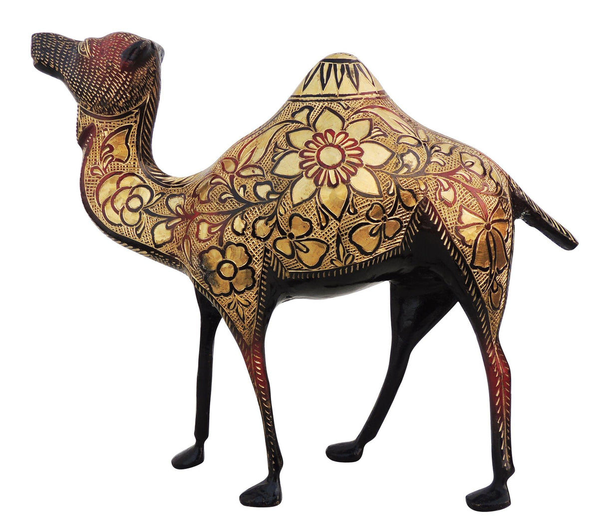 Brass Showpiece Camel Statue 2.66kg
