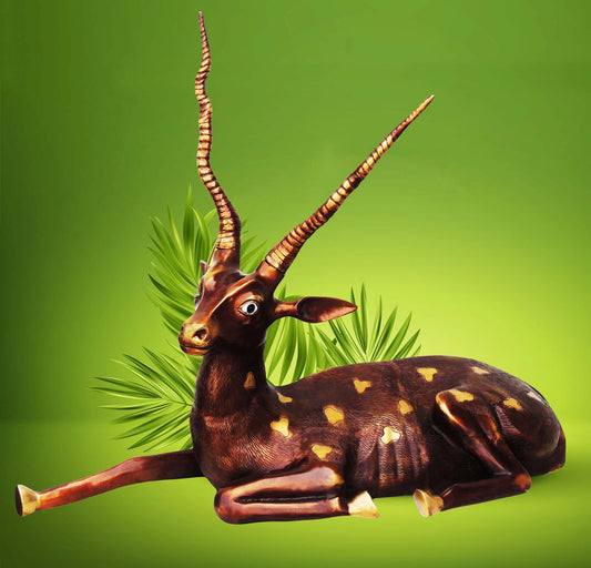 Brass Showpiece Reindeer Statue 23.52kg