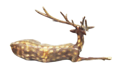 Brass Showpiece Deer Statue 5.13kg